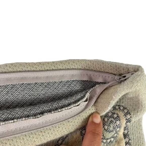 Soft Surrounding Pillow Shams Standard Green Wool Blend Set of 2 - Picture 7 of 13